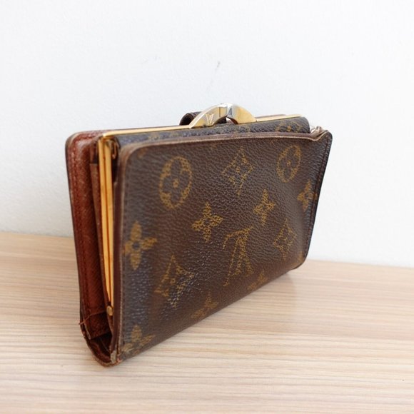 Vintage Louis Vuitton Wallet Leather Monogram Logo Bifold Portefeuille Viennois - Picture 1 of 16